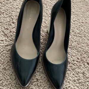 Loeffler Randall Patent Black & White Pumps